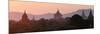 View Towards Old Bagan, with Ananda Temple Pagoda and Thatbyinnyu Temple at Sunset, Bagan (Pagan)-Stephen Studd-Mounted Photographic Print