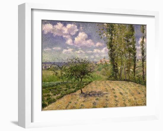 View Towards Pontoise Prison, in Spring, 1881-Camille Pissarro-Framed Giclee Print