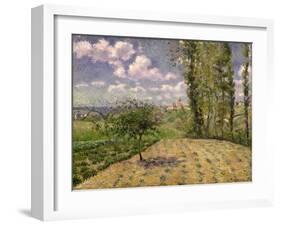 View Towards Pontoise Prison, in Spring, 1881-Camille Pissarro-Framed Giclee Print