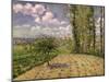 View Towards Pontoise Prison, in Spring, 1881-Camille Pissarro-Mounted Giclee Print