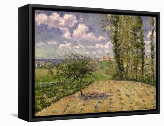 View Towards Pontoise Prison, in Spring, 1881-Camille Pissarro-Framed Stretched Canvas