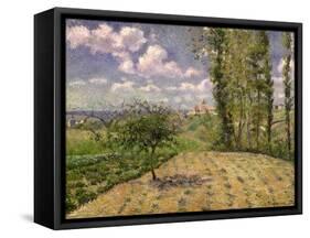 View Towards Pontoise Prison, in Spring, 1881-Camille Pissarro-Framed Stretched Canvas
