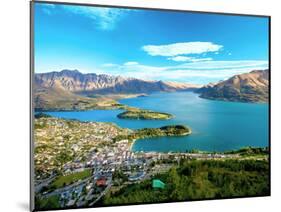 View Towards Queenstown, South Island, New Zealand-Miva Stock-Mounted Photographic Print