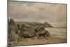 View Towards Rame Head, Cornwall, 19th Century-Lionel Constable-Mounted Giclee Print