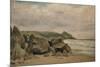 View Towards Rame Head, Cornwall, 19th Century-Lionel Constable-Mounted Giclee Print