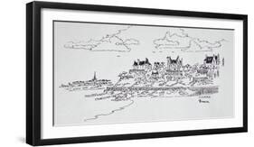 View towards Saint-Malo, Saint-Enogat, Dinard, Brittany-Richard Lawrence-Framed Photographic Print