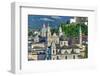 View towards Salzburg Cathedral, Collegiate Church and Fortress Hohensalzburg, Salzburg, Austria, E-Hans-Peter Merten-Framed Photographic Print