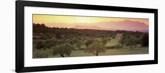 View Towards Sierra De Tramuntana Mountains, Near Muro, Majorca, Balearic Islands, Spain-John Miller-Framed Photographic Print