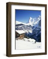 View Towards the Eiger, Murren, Swiss Alps, Switzerland-G Richardson-Framed Photographic Print