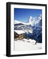View Towards the Eiger, Murren, Swiss Alps, Switzerland-G Richardson-Framed Photographic Print