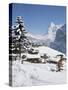 View Towards the Eiger, Murren, Swiss Alps, Switzerland-G Richardson-Stretched Canvas