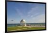 View towards the English Channel from De La Warr Pavilion, Bexhill-on-Sea, East Sussex, England, Un-Tim Winter-Framed Photographic Print