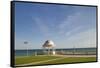 View towards the English Channel from De La Warr Pavilion, Bexhill-on-Sea, East Sussex, England, Un-Tim Winter-Framed Stretched Canvas