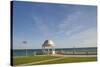 View towards the English Channel from De La Warr Pavilion, Bexhill-on-Sea, East Sussex, England, Un-Tim Winter-Stretched Canvas