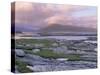 View Towards the Isle of Lewis and Old Schoolhouse, Taransay, Outer Hebrides, Scotland-Lee Frost-Stretched Canvas