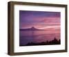 View towards the Pico Island at sunset, Sao Jorge Island, Azores, Portugal, Atlantic, Europe-Karol Kozlowski-Framed Photographic Print