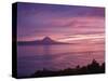 View towards the Pico Island at sunset, Sao Jorge Island, Azores, Portugal, Atlantic, Europe-Karol Kozlowski-Stretched Canvas