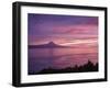 View towards the Pico Island at sunset, Sao Jorge Island, Azores, Portugal, Atlantic, Europe-Karol Kozlowski-Framed Premium Photographic Print