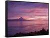 View towards the Pico Island at sunset, Sao Jorge Island, Azores, Portugal, Atlantic, Europe-Karol Kozlowski-Framed Stretched Canvas