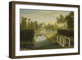 View Towards the Rear of the Bagnio from South of the Upper River, Chiswick House-Pieter Andreas Rysbrack-Framed Giclee Print