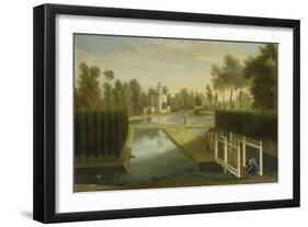 View Towards the Rear of the Bagnio from South of the Upper River, Chiswick House-Pieter Andreas Rysbrack-Framed Giclee Print