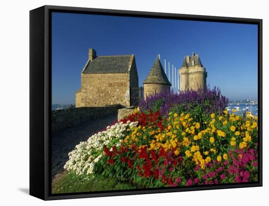 View Towards the Solidor Tower in St. Servan, St. Malo, Ille-et-Vilaine, Brittany, France, Europe-Tomlinson Ruth-Framed Stretched Canvas