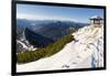 View towards the summit pavilion. View from Mt. Herzogstand near lake Walchensee. Germany, Bavaria-Martin Zwick-Framed Photographic Print