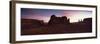 View Towards the Three Sisters at Dusk, Monument Valley Tribal Park, Arizona, USA-Lee Frost-Framed Photographic Print