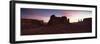 View Towards the Three Sisters at Dusk, Monument Valley Tribal Park, Arizona, USA-Lee Frost-Framed Photographic Print