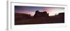 View Towards the Three Sisters at Dusk, Monument Valley Tribal Park, Arizona, USA-Lee Frost-Framed Photographic Print