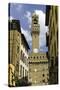 View Towards the Tower of the Palazzo Vecchio, Florence, Tuscany, Italy-John Woodworth-Stretched Canvas