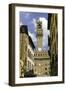 View Towards the Tower of the Palazzo Vecchio, Florence, Tuscany, Italy-John Woodworth-Framed Photographic Print