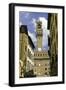 View Towards the Tower of the Palazzo Vecchio, Florence, Tuscany, Italy-John Woodworth-Framed Photographic Print