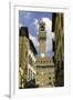 View Towards the Tower of the Palazzo Vecchio, Florence, Tuscany, Italy-John Woodworth-Framed Photographic Print