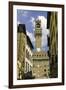 View Towards the Tower of the Palazzo Vecchio, Florence, Tuscany, Italy-John Woodworth-Framed Photographic Print