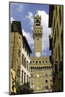 View Towards the Tower of the Palazzo Vecchio, Florence, Tuscany, Italy-John Woodworth-Mounted Photographic Print