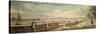 View Towards Westminster from the Terrace of Somerset House-Paul Sandby-Stretched Canvas