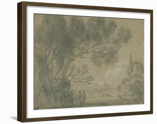 View under a Stone Pine-Richard Wilson-Framed Giclee Print