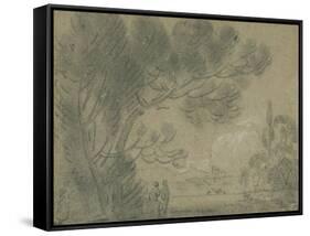View under a Stone Pine-Richard Wilson-Framed Stretched Canvas