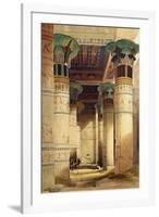 View under the Grand Portico, Philae, from Egypt and Nubia, Vol.1-David Roberts-Framed Giclee Print