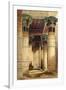 View under the Grand Portico, Philae, from Egypt and Nubia, Vol.1-David Roberts-Framed Giclee Print