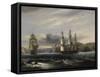 View up the Teign-Thomas Luny-Framed Stretched Canvas