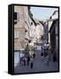 View up Via Raffaello, Urbino, Marche, Italy-Richard Ashworth-Framed Stretched Canvas