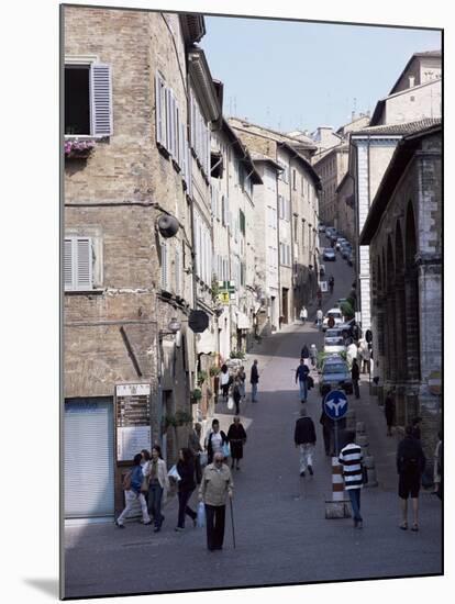 View up Via Raffaello, Urbino, Marche, Italy-Richard Ashworth-Mounted Photographic Print