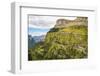 View west along the Ordesa Valley's north rim to distant Otal Peak, Ordesa National Park, Pyrenees,-Robert Francis-Framed Photographic Print