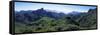 View West from Route Gc210, with Roque Bentayga on the Left, Gran Canaria, Canary Islands, Spain-Kim Hart-Framed Stretched Canvas