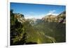 View west of the Ordesa Valley glacial trough from the Faja de Pelay hiking trail, Ordesa National -Robert Francis-Framed Photographic Print