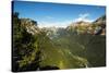 View west of the Ordesa Valley glacial trough from the Faja de Pelay hiking trail, Ordesa National -Robert Francis-Stretched Canvas