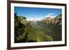 View west of the Ordesa Valley glacial trough from the Faja de Pelay hiking trail, Ordesa National -Robert Francis-Framed Photographic Print