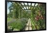 View Westwards Along the Pergola, Designed in C.1904-10-null-Framed Giclee Print